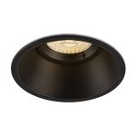 SLV Horn-O Spot Aluminium Black Round | Cutout 95mm - Suitable for 1x GU10 