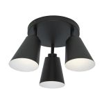 It's about RoMi Ceiling Light Bremen Iron Black | Suitable for 3x E27 