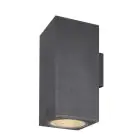 SLV Enola Up/Down Wall Light Aluminium Grey Square 55W 6000lm - 930-940 CCT | Outdoor - IP65 - Best Colour Rendering