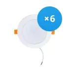 Multipack 6x LED Downlight 12W 1080lm 120D - 840 Cool White | Replaces 1x18W