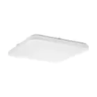 Eglo Wall and Ceiling Light Frania Steel White 5.5W 600lm - 830 Warm White | IP20 