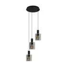 Eglo Pendant Gorosiba Steel Black | IP20 - Suitable for 3x E27 