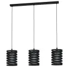 Eglo Pendant Cremella Steel Black | Suitable for 3x E27